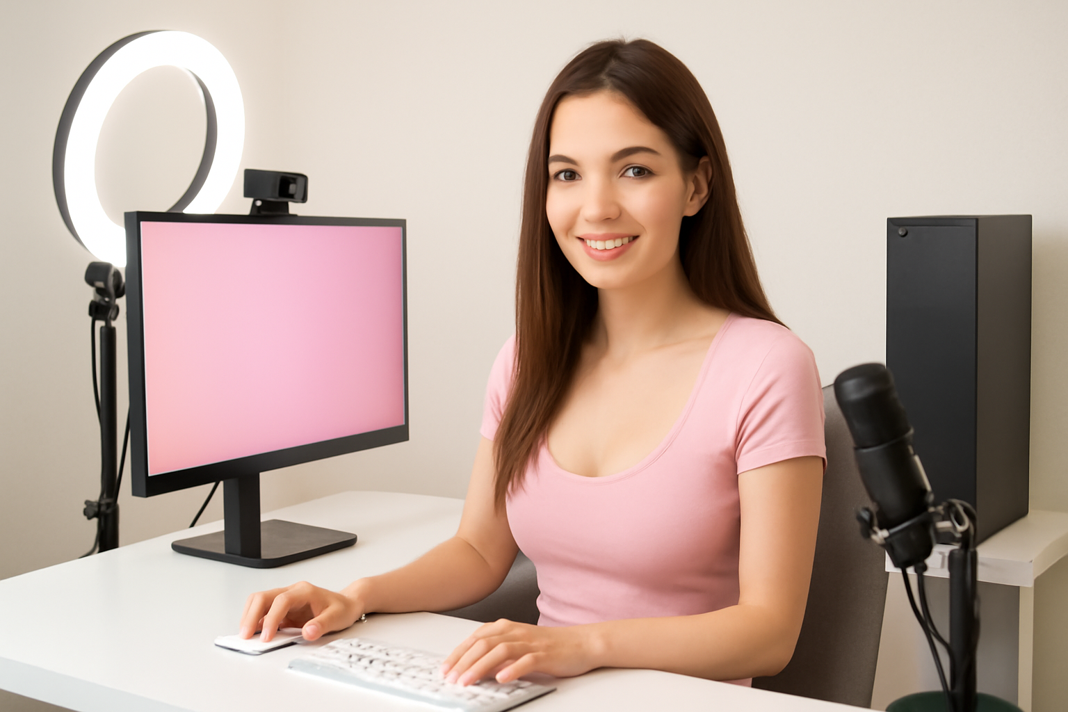 Camgirls Setup: Professioneller Arbeitsbereich
